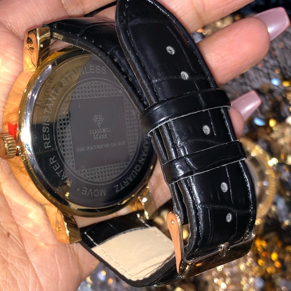 Real genuine diamond watch for men Best gift! Not CZ not lab made 100% real Sale - Picture 4 of 7